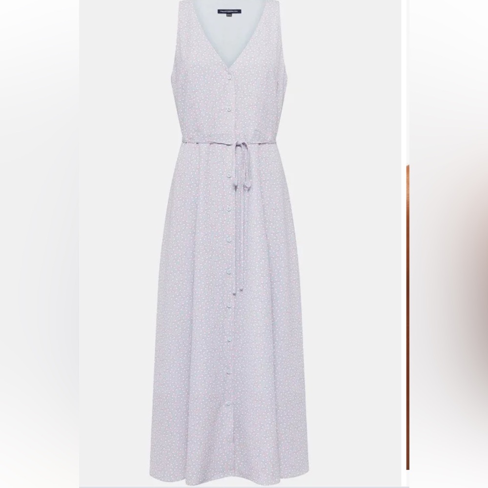 FRENCH CONNECTION Elao Verona Dress Forget Me Not sz 6 - Picture 5 of 6